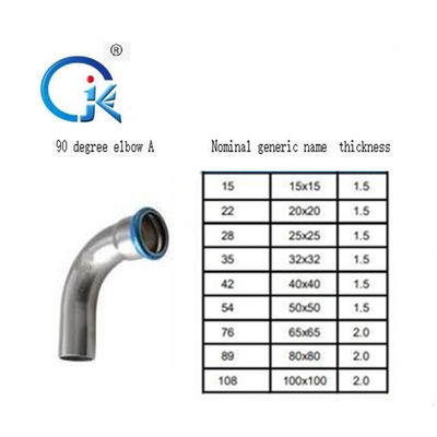 304 สแตนเลส 90 องศา Elbow นิกเกิลสีขาวตัวเชื่อมต่อเกลียวหญิงชาย