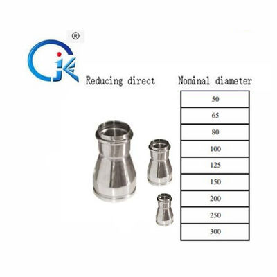 ฟิตติ้งร่องสแตนเลสสังกะสีหลอม DN50 ตัวอย่างฟรี