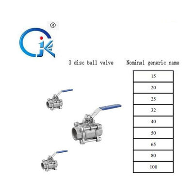 บอลวาล์ว ด้ามเกลียวใน บอลวาล์ว น้ำ สแตนเลส 1000PSI