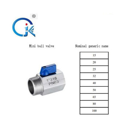 OEM มินิชายหญิงบอลวาล์วกลึงมุมวาล์วความร้อน SS316L