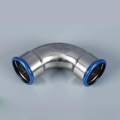 1.83MPa V อุปกรณ์กดโปรไฟล์ DN15 - DN108 SS 304 ข้อศอกสำหรับท่อประปา